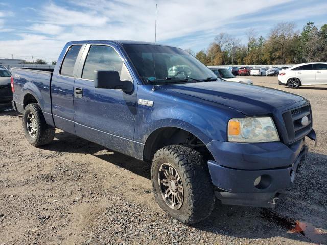 1FTRX14W68FC25166 - 2008 FORD F150 BLUE photo 4