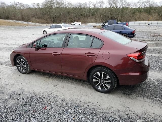 2HGFB2F99DH516219 - 2013 HONDA CIVIC EXL 勃艮第红 照片 2