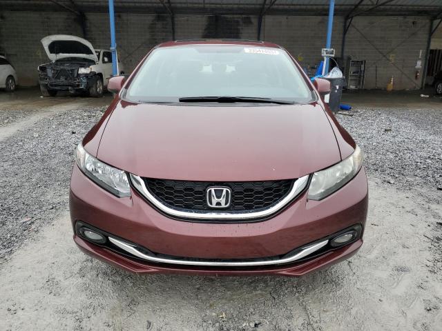 2HGFB2F99DH516219 - 2013 HONDA CIVIC EXL BURGUNDY photo 5