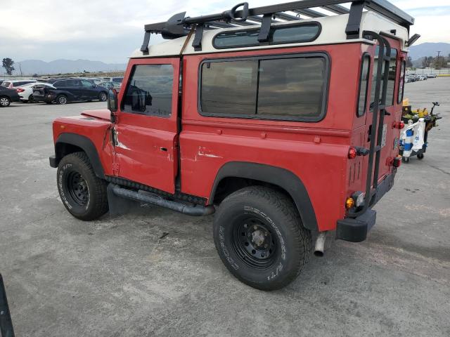 SALLDVAF7MA955221 - 1994 LAND ROVER DEFENDER 9 RED photo 2