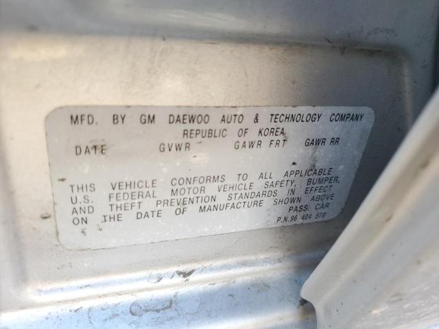 KL1TD66606B539089 - 2006 CHEVROLET AVEO BASE Gümüş foto 12