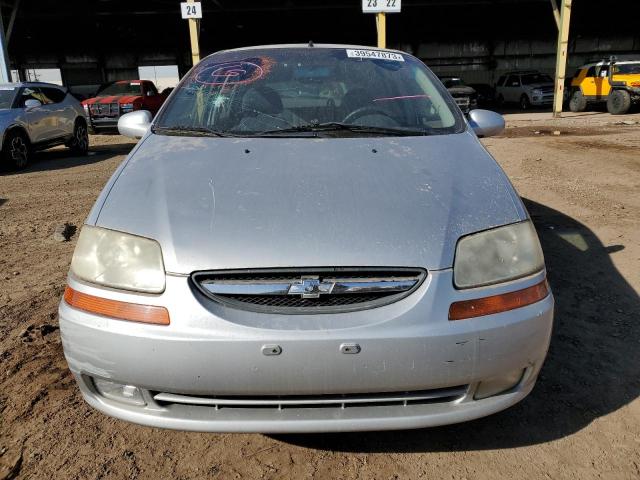 KL1TD66606B539089 - 2006 CHEVROLET AVEO BASE Gümüş foto 5