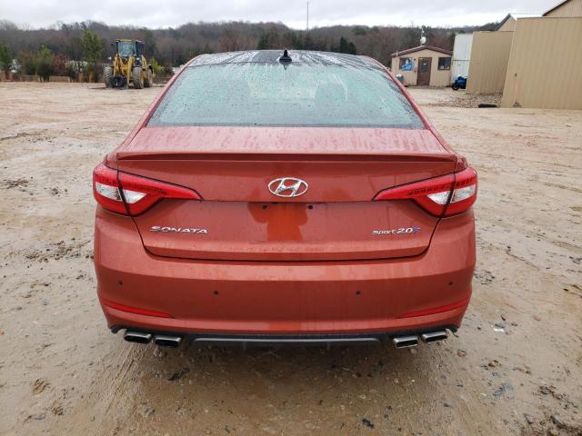 5NPE34AB4FH135479 - 2015 HYUNDAI SONATA SPORT ORANGE photo 6