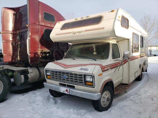 1FDKE30L3GHA51523 - 1986 FORD E350 E350 CUTAWAY VAN CREAM photo 2