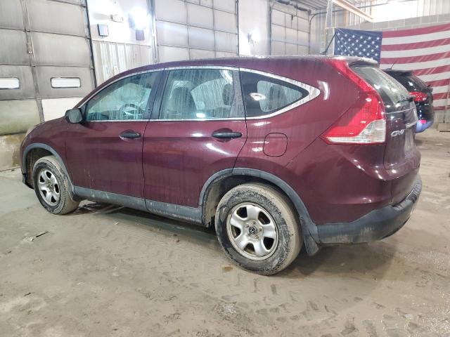 5J6RM4H39EL062207 - 2014 HONDA CR-V LX MAROON photo 2