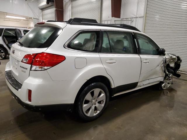 4S4BRBAC0C1218064 - 2012 SUBARU OUTBACK 2.5I WHITE photo 3