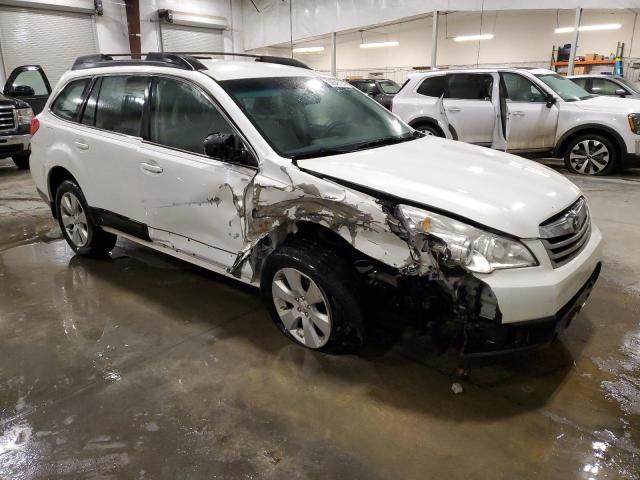 4S4BRBAC0C1218064 - 2012 SUBARU OUTBACK 2.5I WHITE photo 4