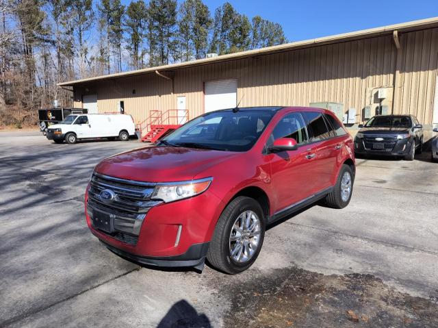 2FMDK3JC7BBB31607 - 2011 FORD EDGE SEL RED photo 2