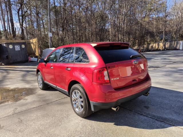 2FMDK3JC7BBB31607 - 2011 FORD EDGE SEL RED photo 3