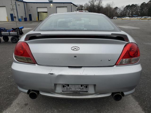 KMHHN65F76U218244 - 2006 HYUNDAI TIBURON GT SILVER photo 6