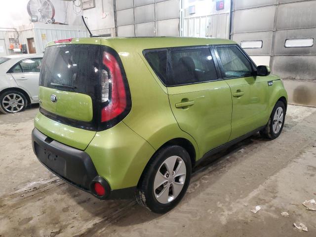 KNDJN2A25F7773452 - 2015 KIA SOUL GREEN photo 3