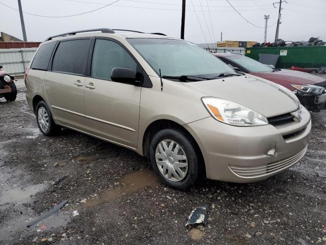 5TDZA23CX5S266863 - 2005 TOYOTA SIENNA CE TAN photo 4