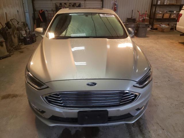 3FA6P0RU0JR124756 - 2018 FORD FUSION TITANIUM/PLATINUM HEV TAN photo 5