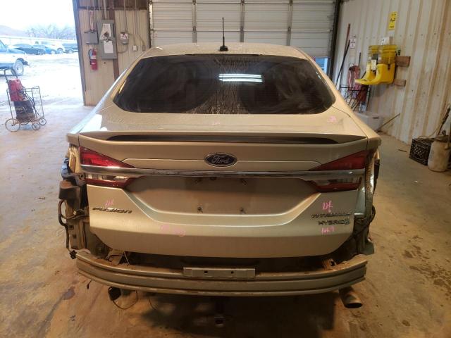 3FA6P0RU0JR124756 - 2018 FORD FUSION TITANIUM/PLATINUM HEV TAN photo 6