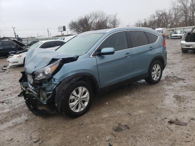 2HKRM4H71EH686449 - 2014 HONDA CR-V EXL TEAL photo 1