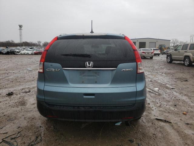 2HKRM4H71EH686449 - 2014 HONDA CR-V EXL TEAL photo 6