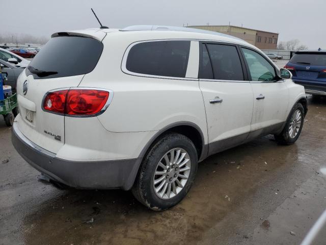 5GAKRBED0BJ332556 - 2011 BUICK ENCLAVE CXL WHITE photo 3