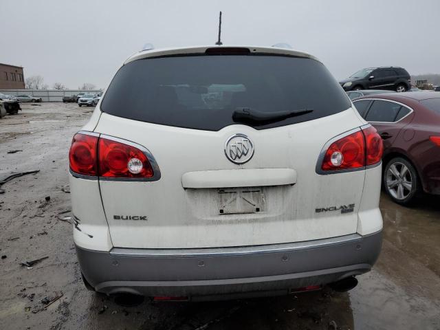 5GAKRBED0BJ332556 - 2011 BUICK ENCLAVE CXL WHITE photo 6