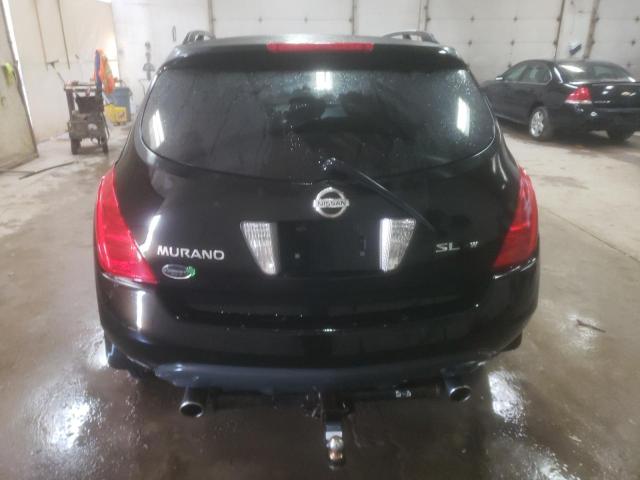 JN8AZ08W05W422264 - 2005 NISSAN MURANO SL BLACK photo 6