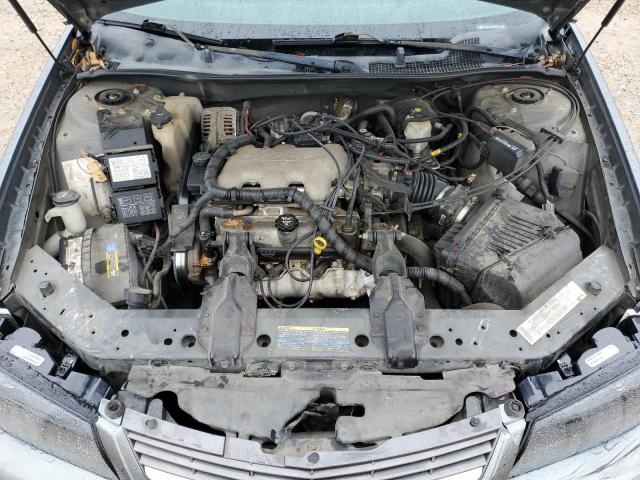 2G1WF52E649429016 - 2004 CHEVROLET IMPALA GRAY photo 11