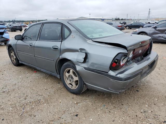 2G1WF52E649429016 - 2004 CHEVROLET IMPALA GRAY photo 2