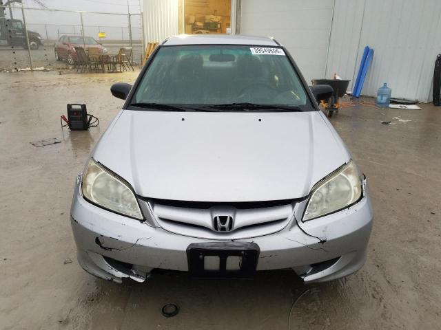 1HGES16535L023045 - 2005 HONDA CIVIC LX SILVER photo 5