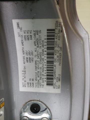 4A3AK24FX7E036281 - 2007 MITSUBISHI ECLIPSE GS SILVER photo 12