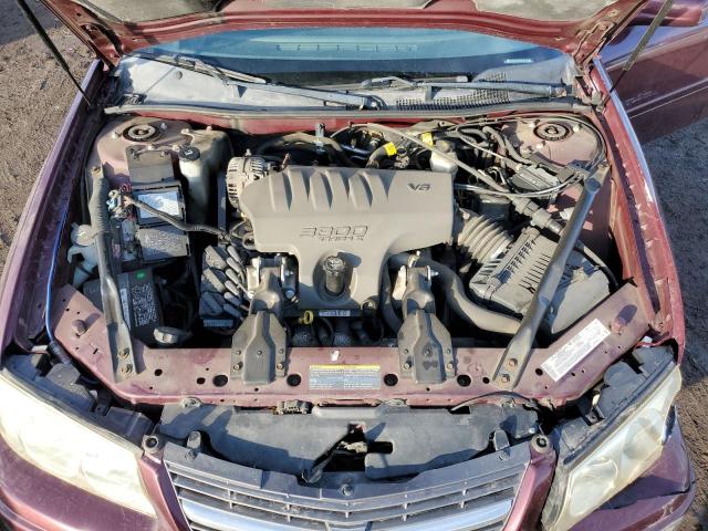 2G1WH52K949437935 - 2004 CHEVROLET IMPALA LS MAROON photo 11