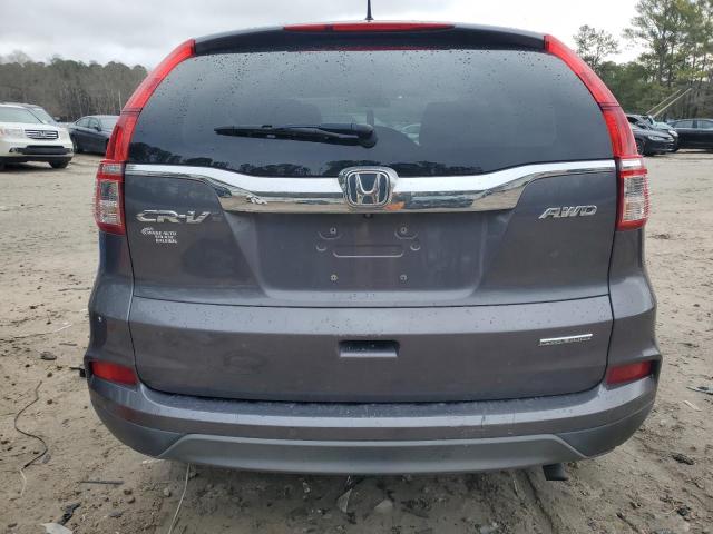 2HKRM4H42GH650746 - 2016 HONDA CR-V SE GRAY photo 6