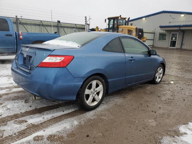 2HGFG12886H526302 - 2006 HONDA CIVIC EX BLUE photo 3