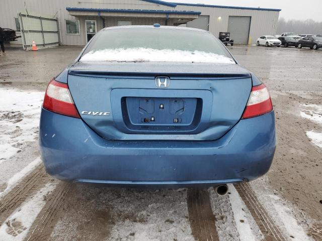 2HGFG12886H526302 - 2006 HONDA CIVIC EX BLUE photo 6