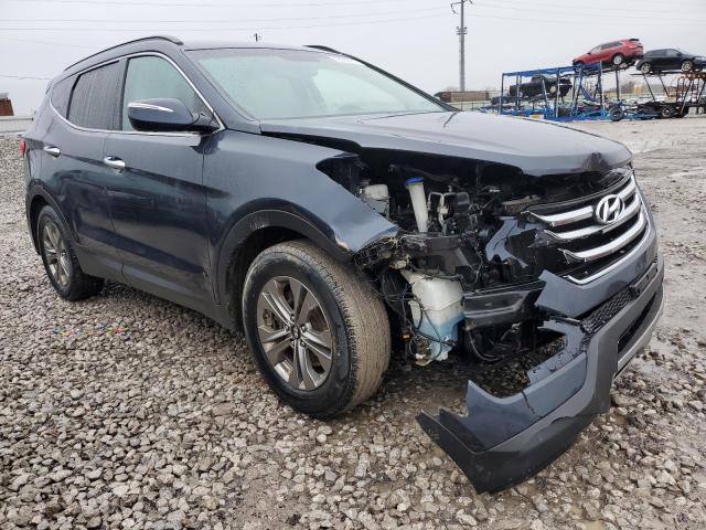 5XYZUDLB2GG306413 - 2016 HYUNDAI SANTA FE S BLUE photo 4