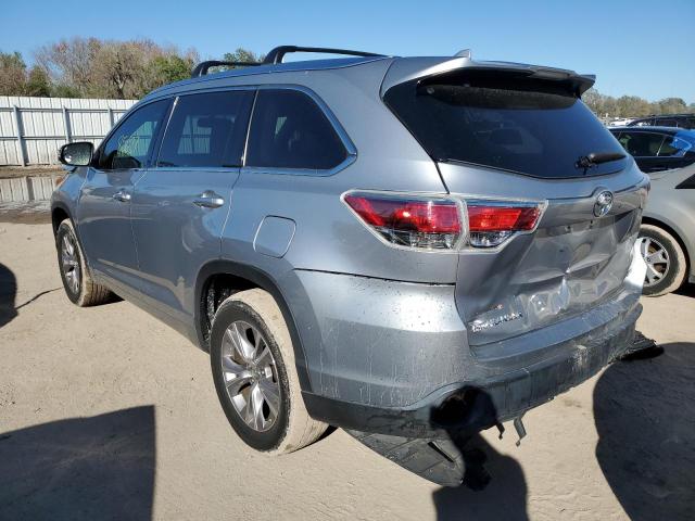 5TDKKRFHXFS052858 - 2015 TOYOTA HIGHLANDER XLE ვერცხლისფერი ფოტო 2