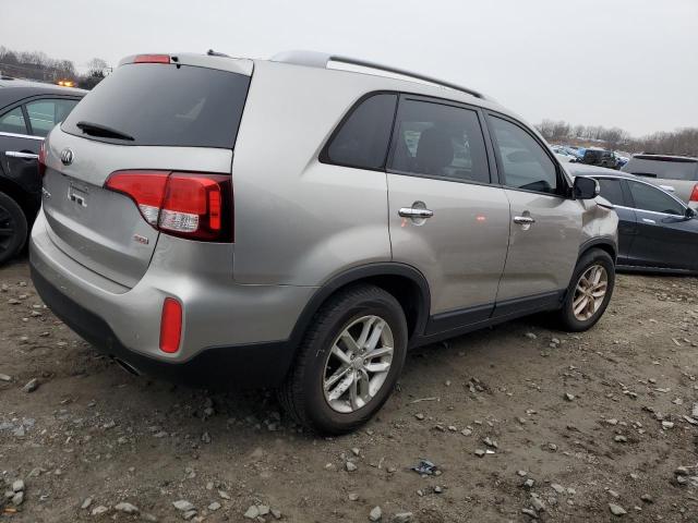 5XYKTCA61EG531360 - 2014 KIA SORENTO LX SILVER photo 3