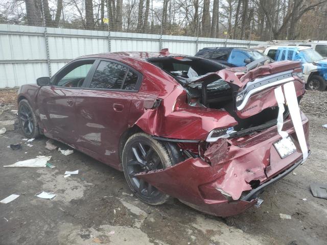 2C3CDXHG9NH133388 - 2022 DODGE CHARGER GT BURGUNDY photo 2