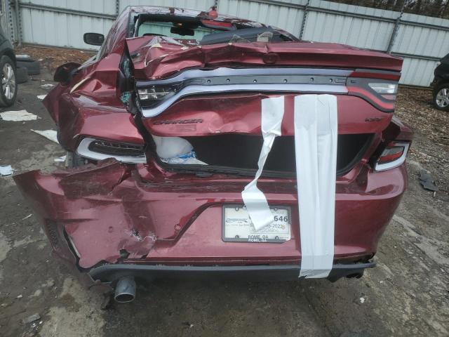 2C3CDXHG9NH133388 - 2022 DODGE CHARGER GT BURGUNDY photo 6