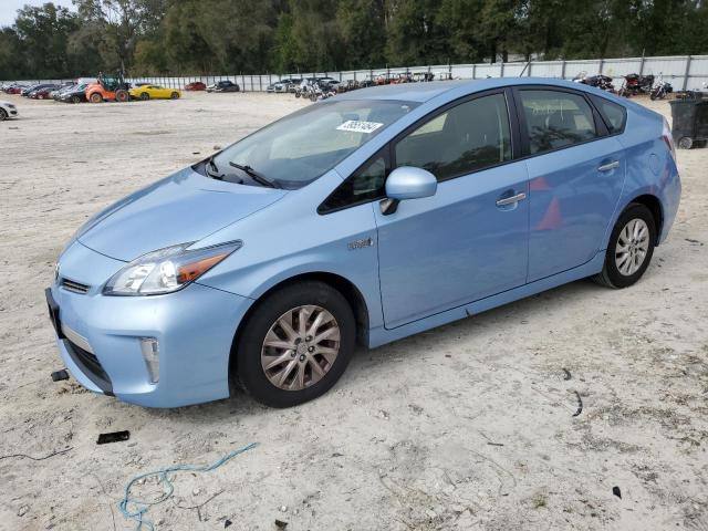 JTDKN3DPXF3072687 - 2015 TOYOTA PRIUS PLUG BLUE photo 1