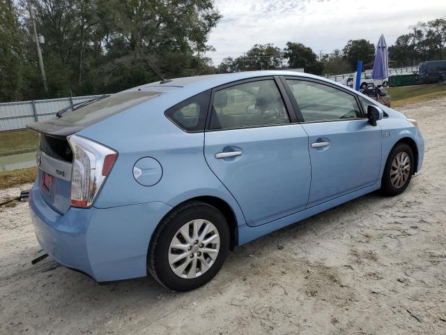 JTDKN3DPXF3072687 - 2015 TOYOTA PRIUS PLUG BLUE photo 3