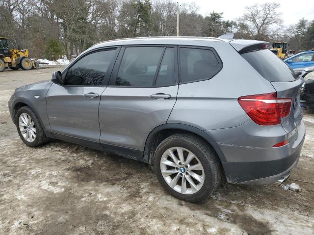 5UXWX9C53E0D26224 - 2014 BMW X3 XDRIVE28I GRAY photo 2