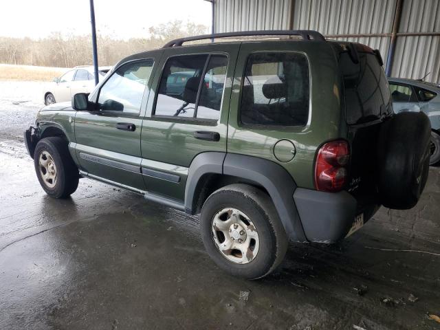 1J4GL48K57W647482 - 2007 JEEP LIBERTY SPORT GREEN photo 2