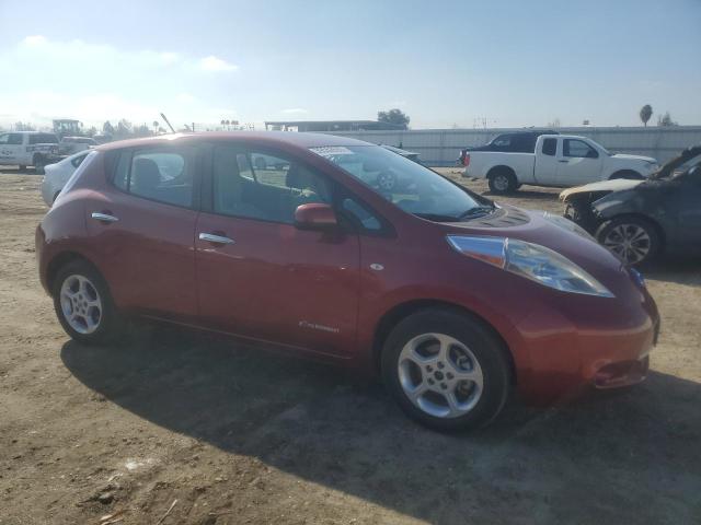 JN1AZ0CP7BT000794 - 2011 NISSAN LEAF SV BURGUNDY photo 4