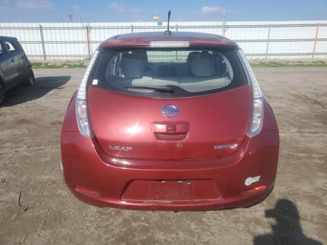 JN1AZ0CP7BT000794 - 2011 NISSAN LEAF SV BURGUNDY photo 6