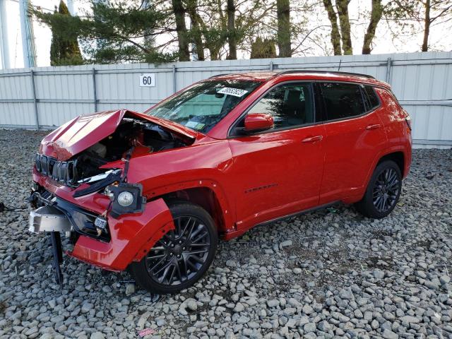 3C4NJDCB7NT158515 - 2022 JEEP COMPASS LIMITED RED photo 1