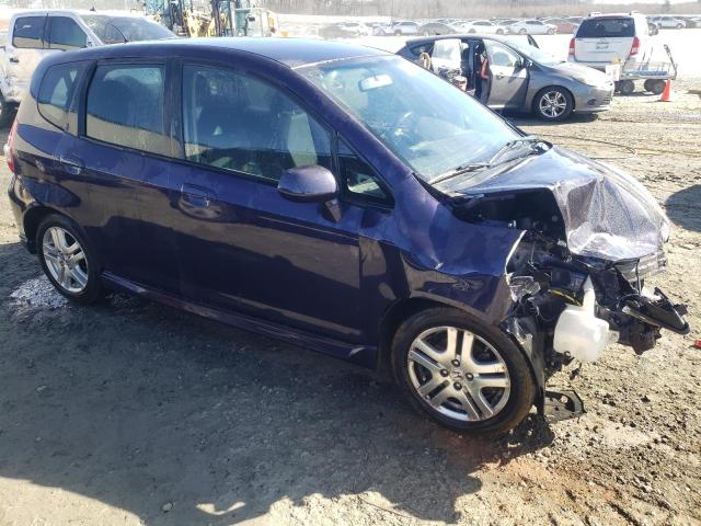 JHMGD38638S055845 - 2008 HONDA FIT SPORT PURPLE photo 4