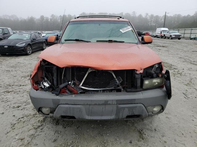 3GNEC13T62G296365 - 2002 CHEVROLET AVALANCHE C1500 ORANGE photo 5