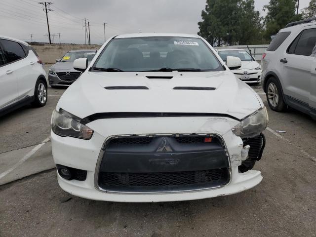 JA32V6FV7BU045883 - 2011 MITSUBISHI LANCER RALLIART WHITE photo 5