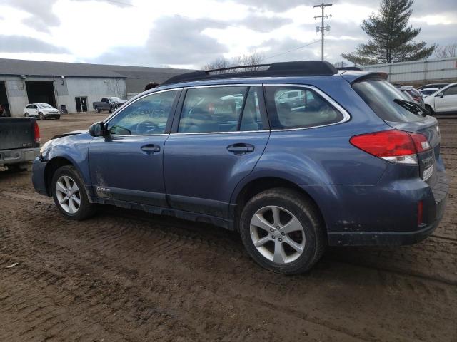 4S4BRBAC6E3244157 - 2014 SUBARU OUTBACK 2.5I BLUE photo 2