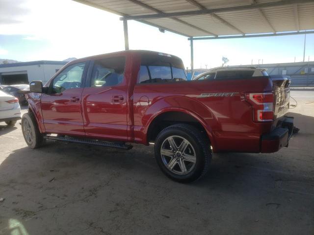 1FTEW1CPXJKF60763 - 2018 FORD F150 SUPERCREW RED photo 2
