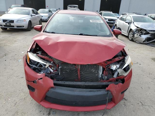 2T1BURHE1EC061789 - 2014 TOYOTA COROLLA L RED photo 5