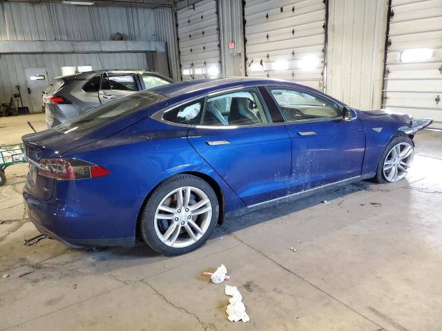 5YJSA1E29FF105782 - 2015 TESLA MODEL S Կապույտ լուսանկար 3